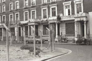 Town houses, 9-12 Tolmers Square, 1973