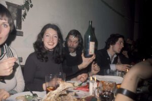 Christmas banquet at 142 Drummond Street, 1975