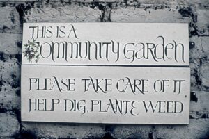Garden sign