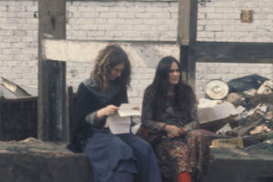 Taking a rest in the community garden, 1974