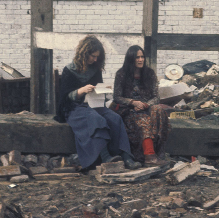 Taking a rest in the community garden, 1974