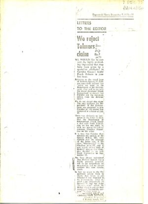 We reject Tolmers claim