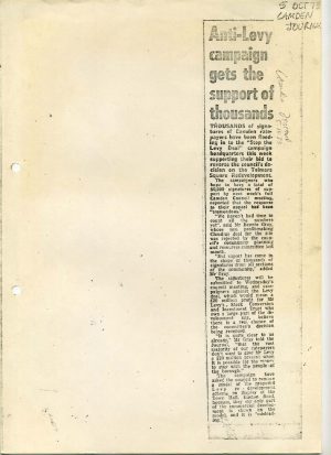 Anti-Levy campaign gets the support of thousands