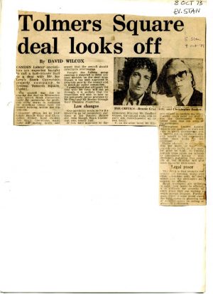 Tolmers Square deal looks off